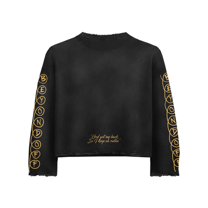 4 FACES BLACK LONGSLEEVE